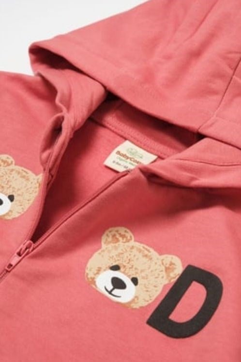 BabyCosy Organik Kapüşonlu Ceket Ve Pantolon Takımı, %100 Organik Pamuk, Bebek Ve Yenidoğan Serisi - Csy8006