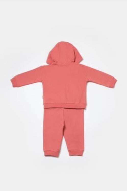 BabyCosy Organik Kapüşonlu Sweatshirt ve Pantolon Seti - %100 Pamuk