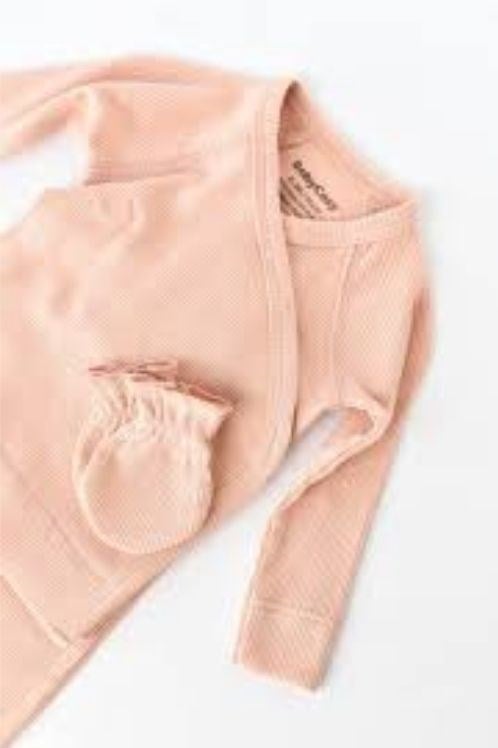 BabyCosy Organik Modal Pamuklu Bebek Hastane Çıkışı 4'lü Set-Şeftali