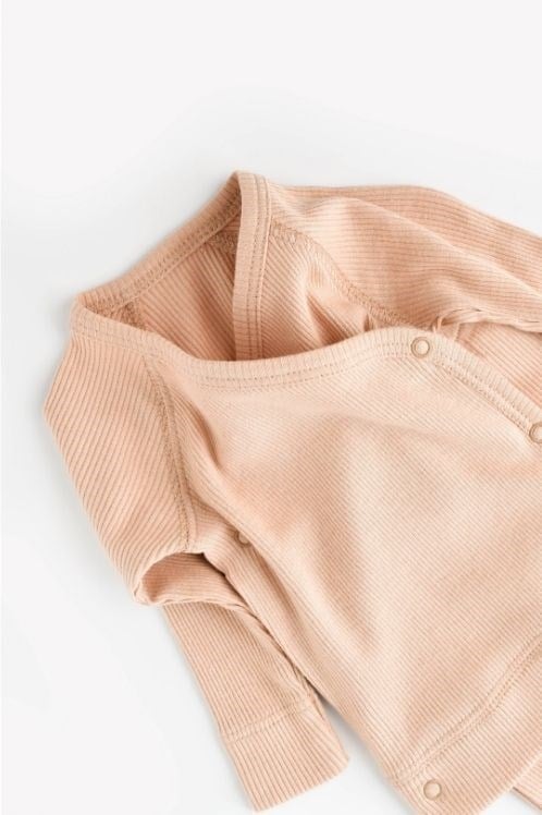 BabyCosy Organik Modal Pamuklu Bebek Hastane Çıkışı 4'lü Set-Şeftali