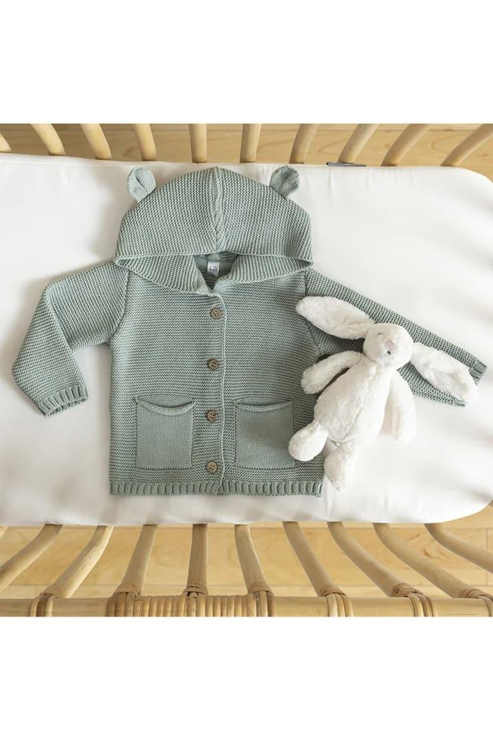 Miela Kids Ayı Kulaklı Triko Hırka 