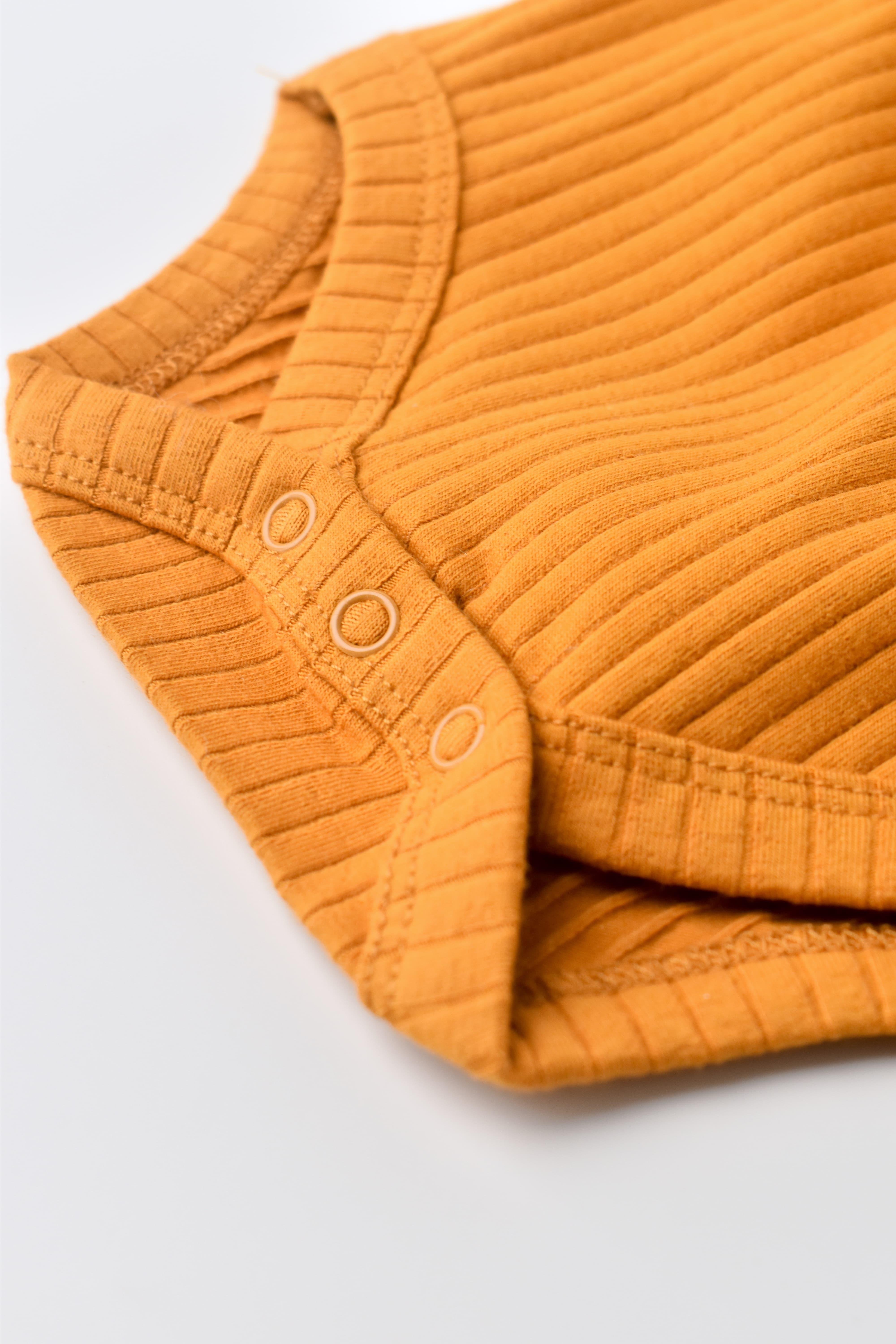 BabyCosy Organik Uzun Kollu Body / Safran