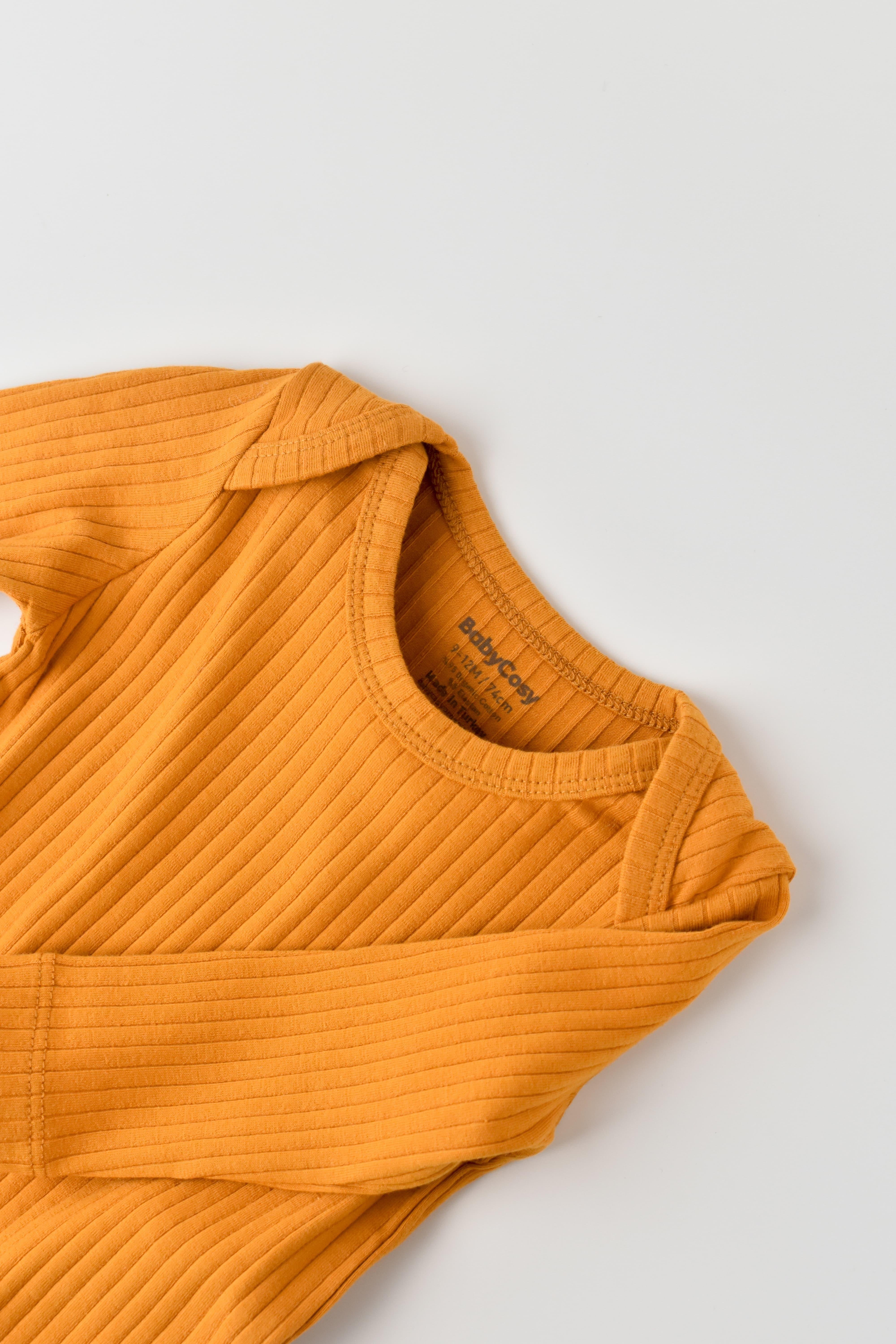 BabyCosy Organik Uzun Kollu Body / Safran