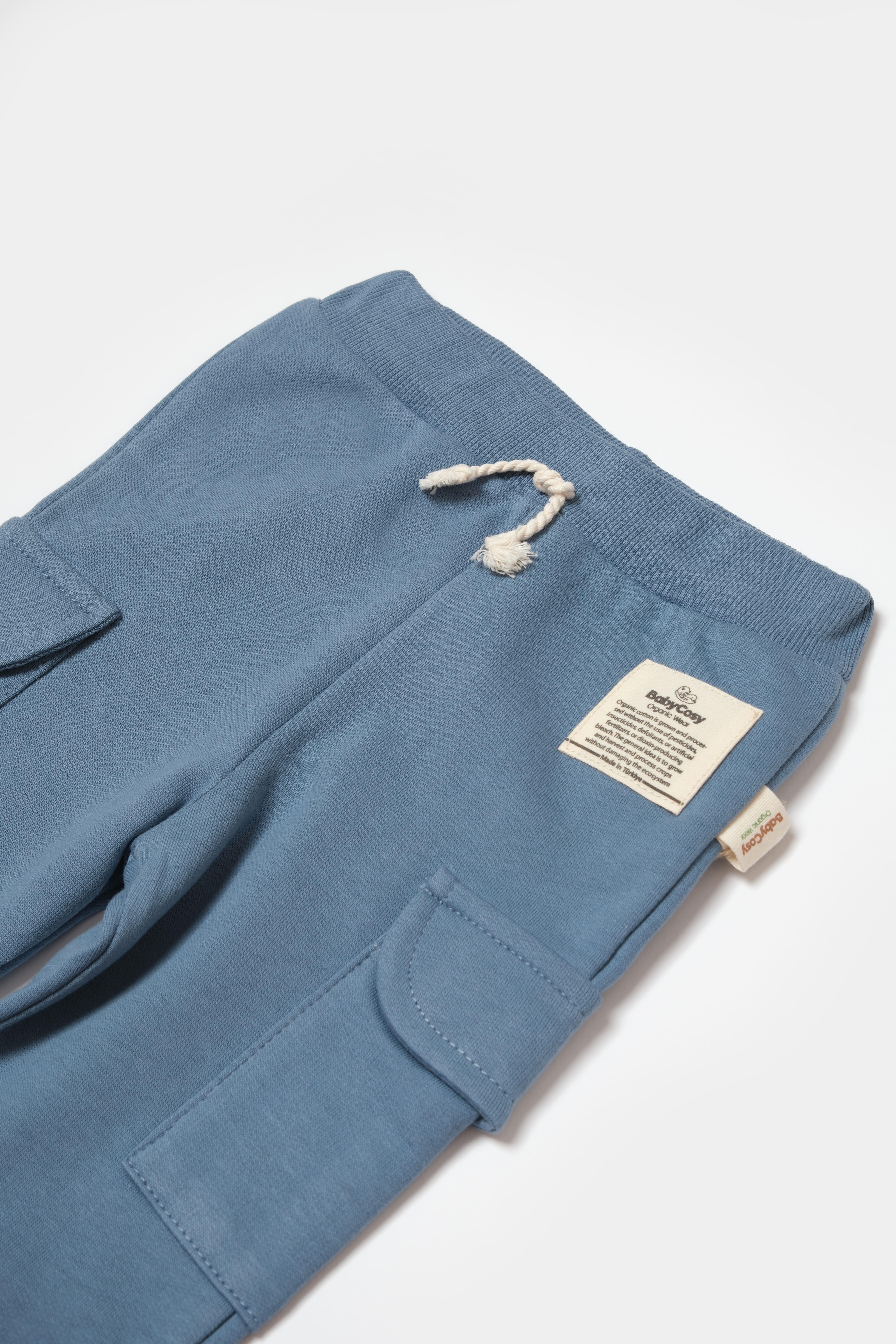 BabyCosy Organik Cepli Pantolon, %100 Organik Pamuk, Bebek Ve Yenidoğan Serisi - Csy8017