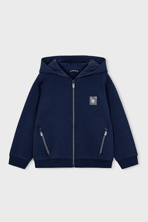 Mayoral Erkek Çocuk Kapüşonlu ve Fermuarlı Sweatshirt Lacivert