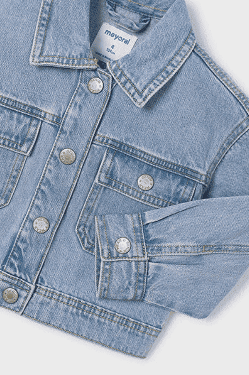 Mayoral Kız Çocuk Denim Ceket Açık Mavi
