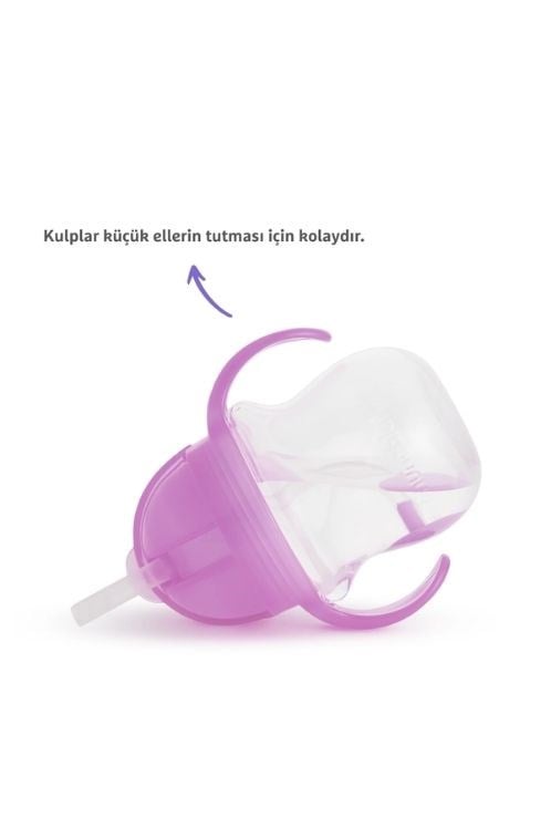 Munchkin Click Lock Kulplu Tıklama Uçlu Sızdırmaz Bardak 207ml-Mor
