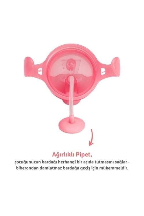 Munchkin Click Lock Kulplu Tıklama Uçlu Sızdırmaz Bardak 207ml-Pembe