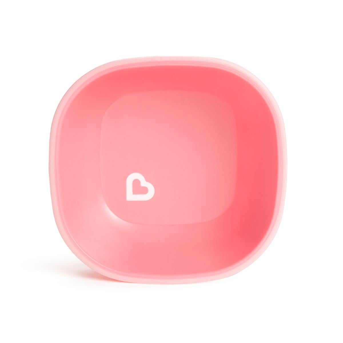 Pembe + Mor Renkli Munchkin 2'li Sıçramayı Engelleyen Kase - 6 Ay
