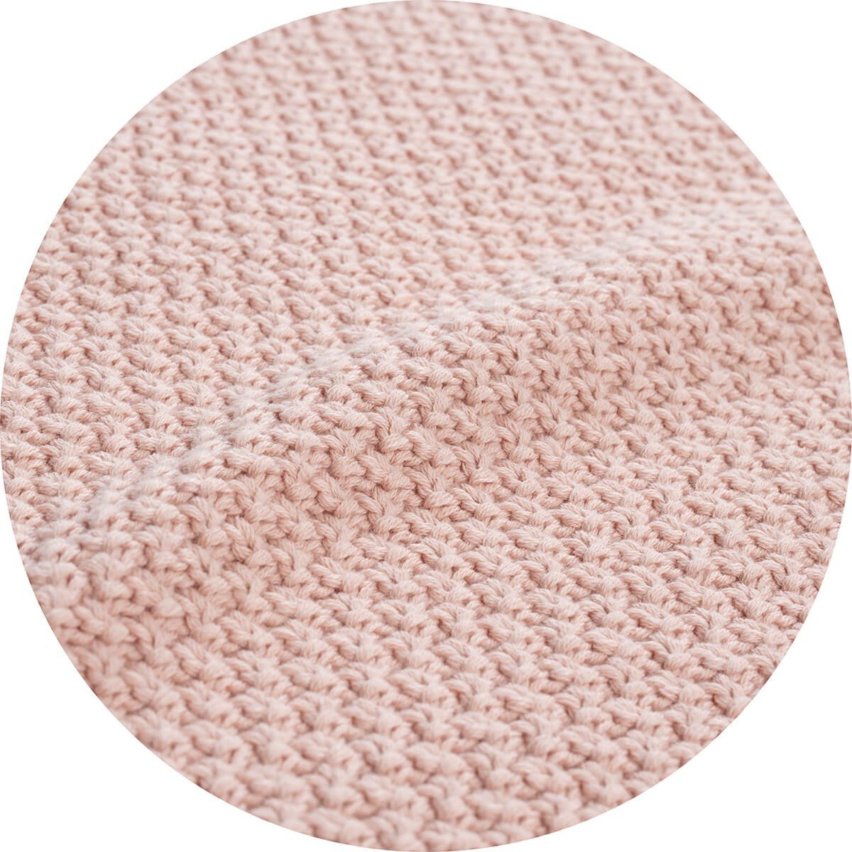 Picky Baby Organik Örgü Battaniye / Pudra Pembe