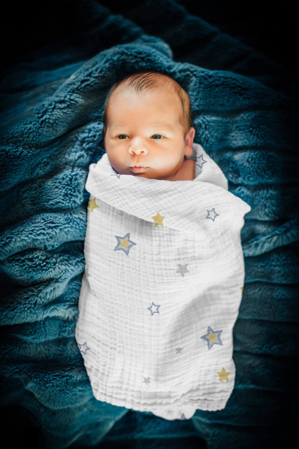 Stars / Picky Baby Tekli Organik Müslin