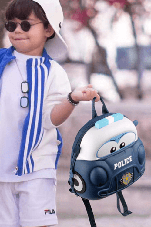 Supercute Car Sırt Çantası–Police (Işıklı ve Armalı)