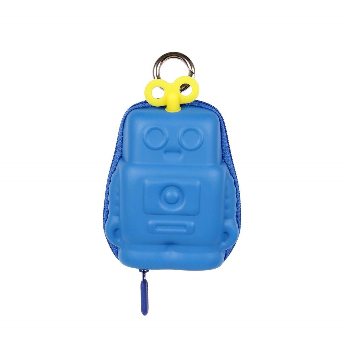 Supercute Mini Anahtar Bozuk Para Çantası - Blue Robot