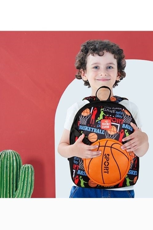 Supercute Two in One Sırt Çantası-Basketball
