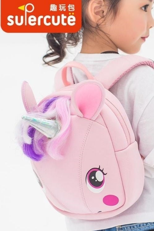 Supercute Unicorn Sırt Çantası-Pembe
