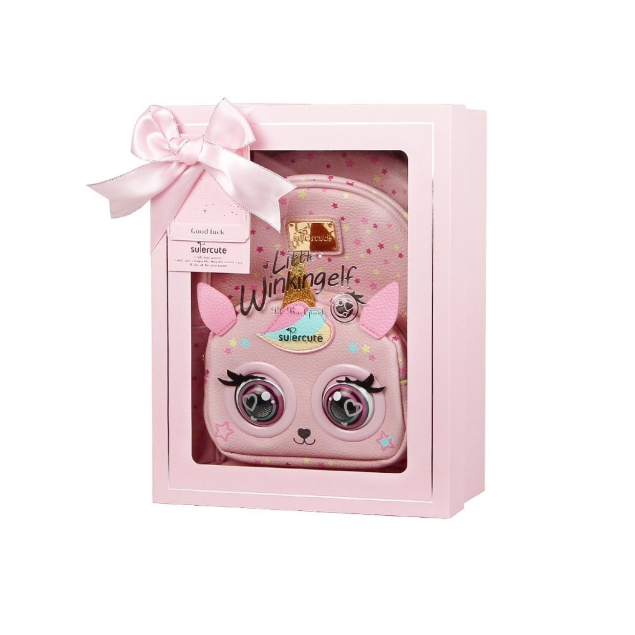 Supercute Winking Elf Unicorn İnteraktif Çocuk Sırt Çantası