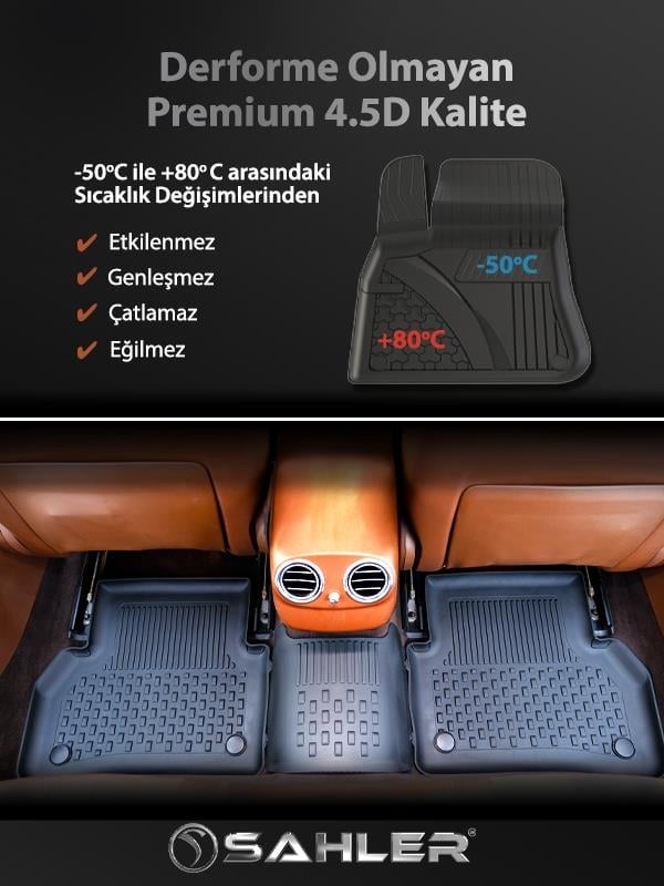 CHERY TIGGO 7 Pro 2020+ Uyumlu 4.5D SAHLER Paspas
