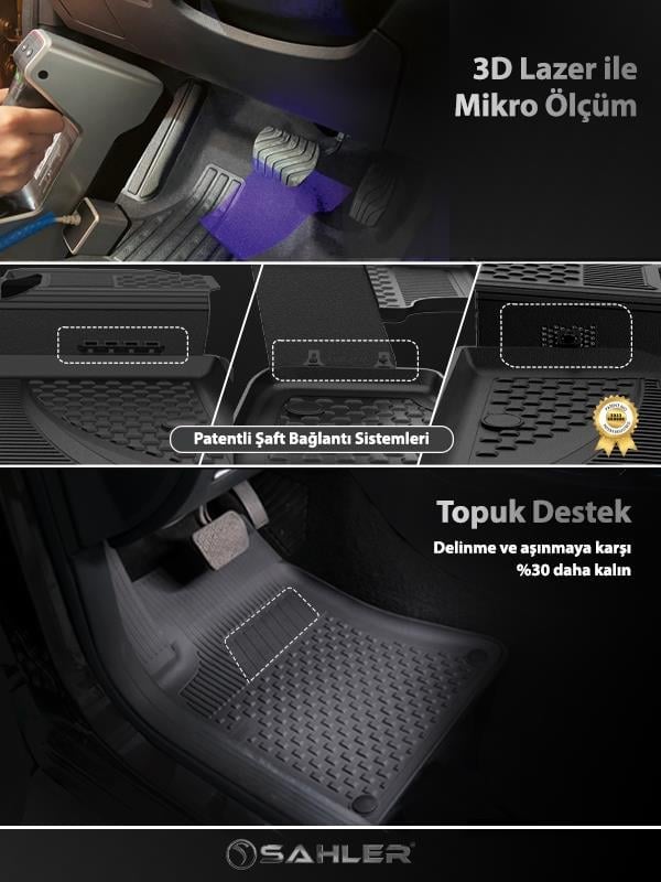 CHERY TIGGO 7 Pro 2020+ Uyumlu 4.5D SAHLER Paspas