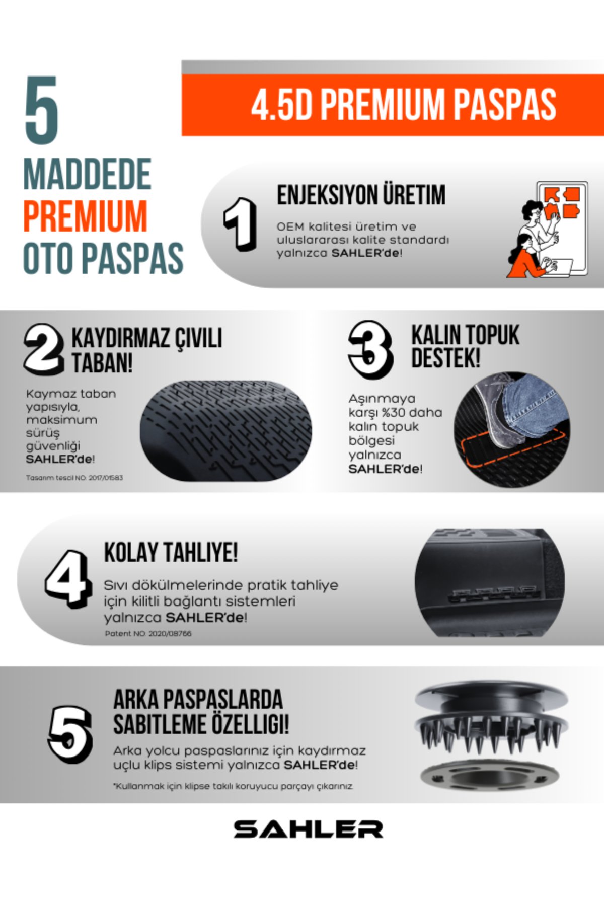 RENAULT Symbol 2017+ 4.5D Havuzlu Oto Paspas