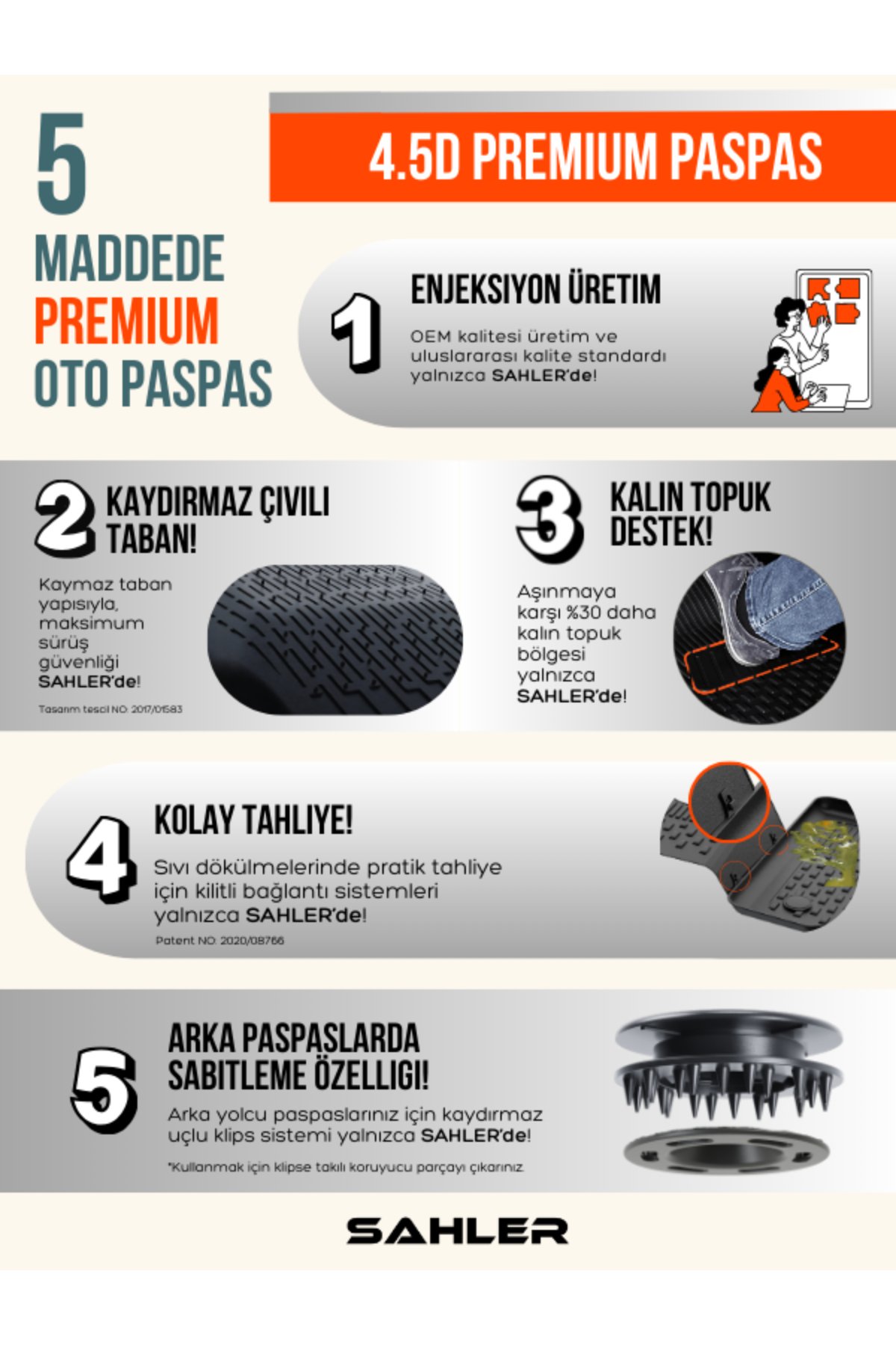SEAT Arona 2017+ 4.5D Havuzlu Oto Paspas