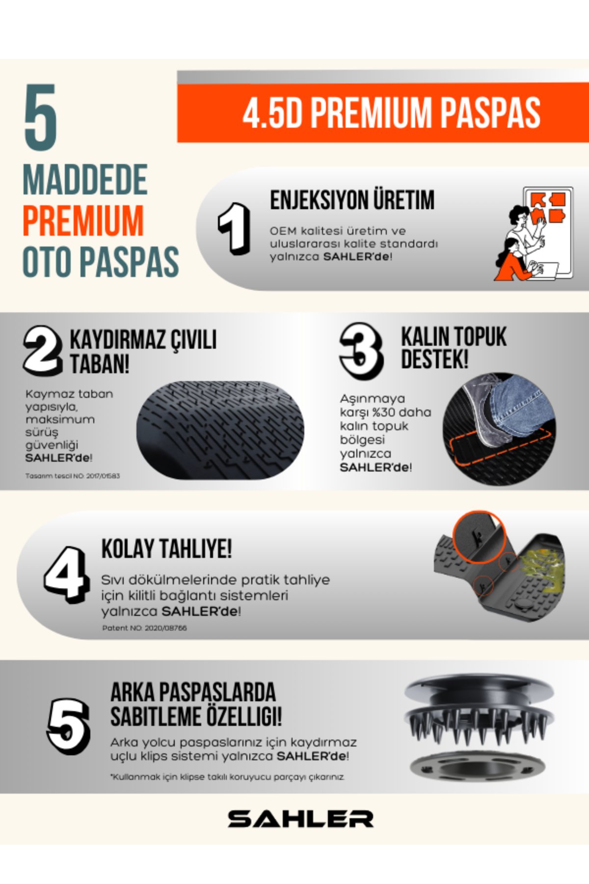 Skoda Kamiq 2020+ 4.5D Havuzlu Oto Paspas