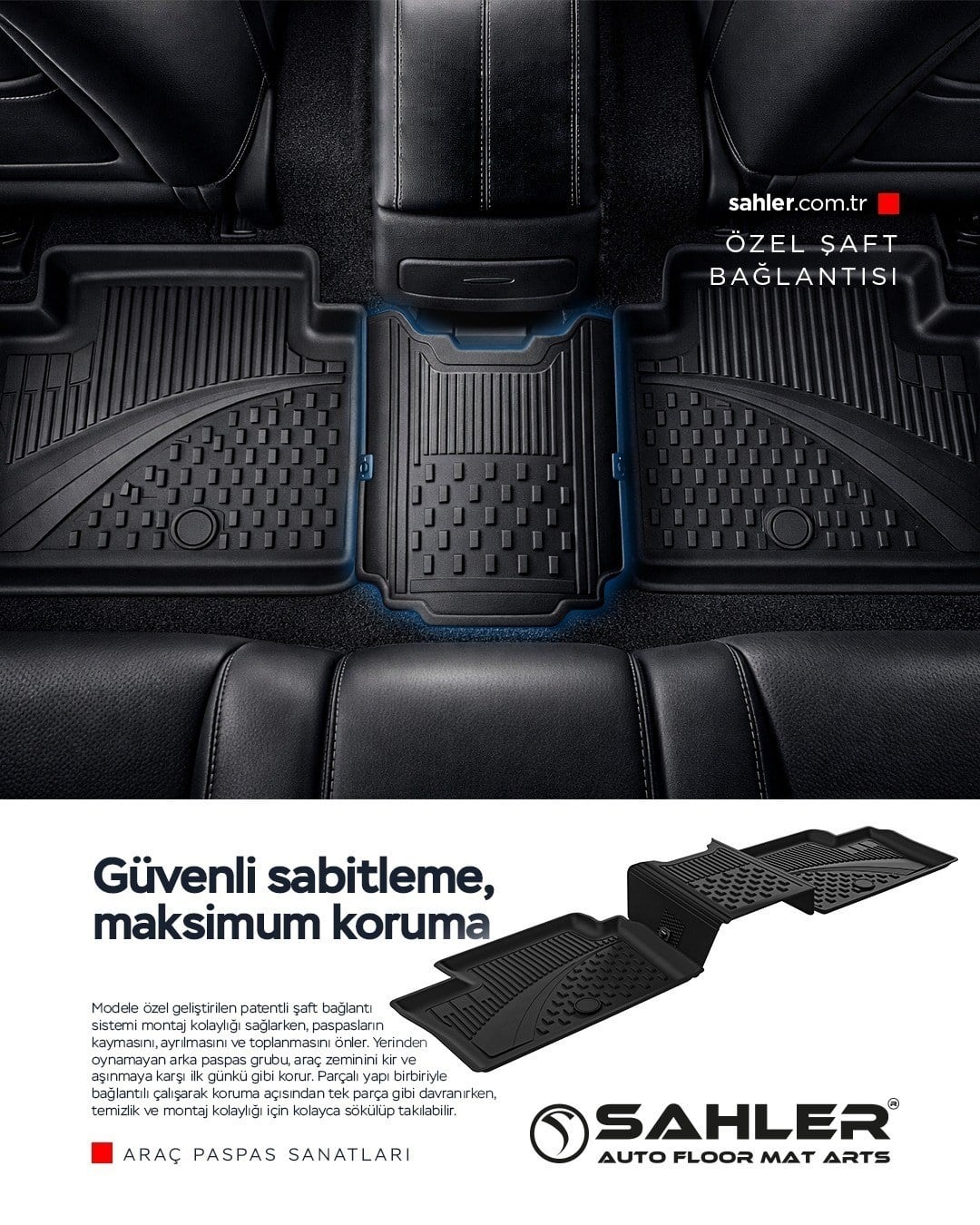 Skoda Kamiq 2020+ Uyumlu 4.5D Premium Havuzlu Oto Paspas ve Liner Bagaj Havuzu | SAHLER