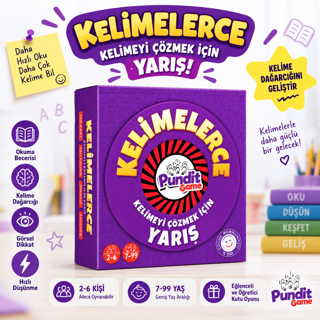 Sweet Sweep & Kelimelerce 2'li Eğitim ve Zeka Oyunu Paketi | Dikkat, Odaklanma ve Kelime Gelişimi