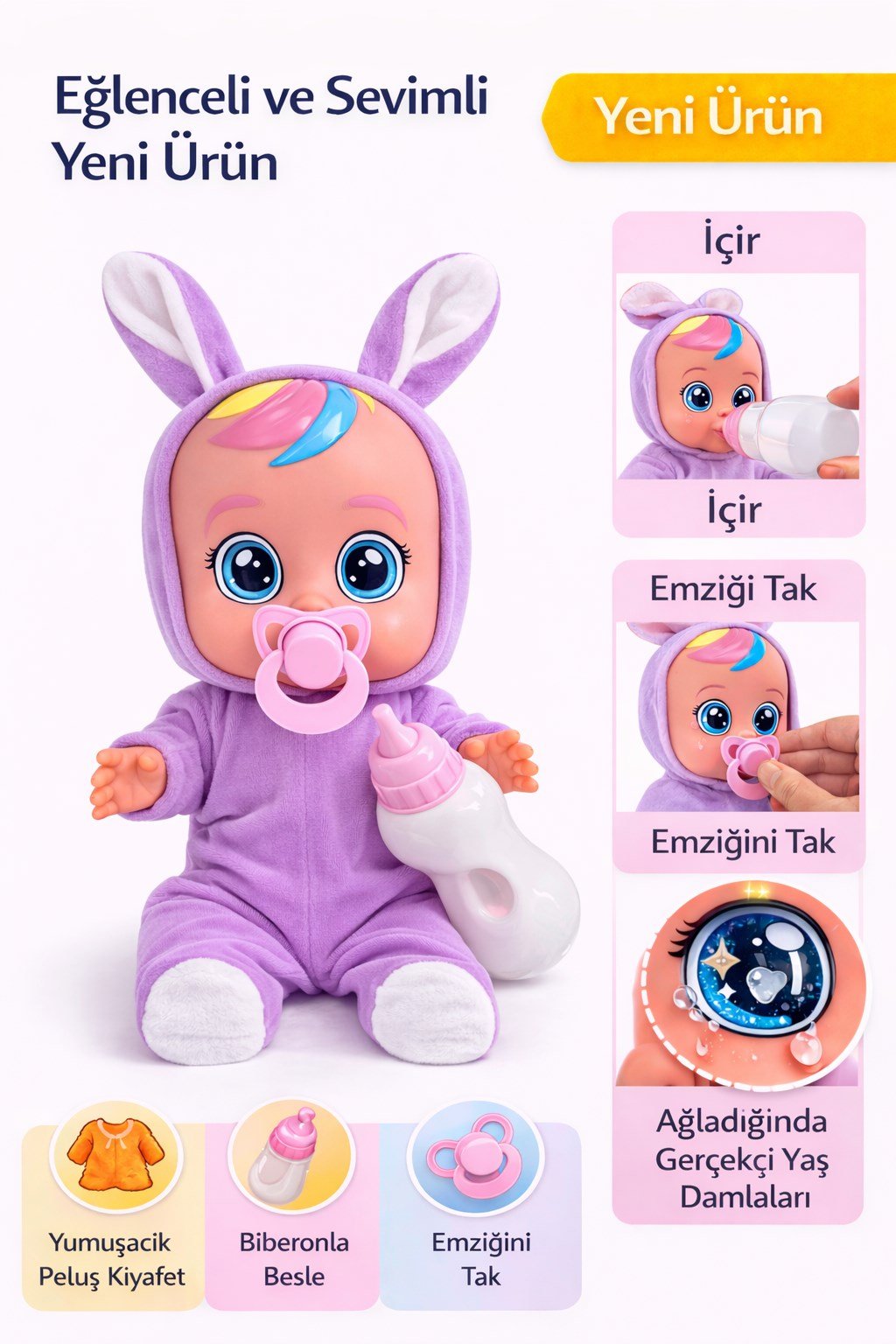 Ağlayan ve Konuşan Et Bebek