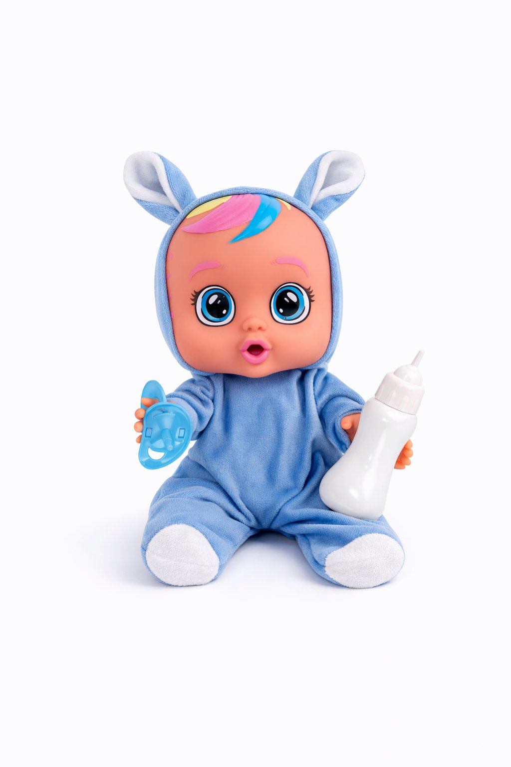 Ağlayan ve Konuşan Et Bebek Açık Mavi