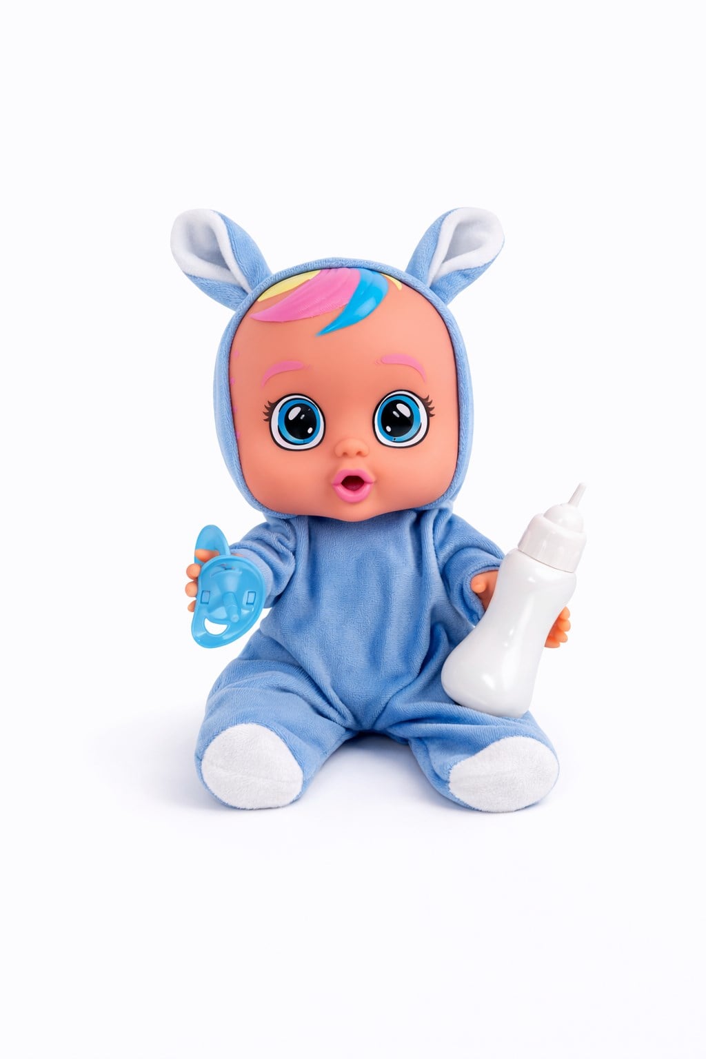 Ağlayan ve Konuşan Et Bebek Açık Mavi