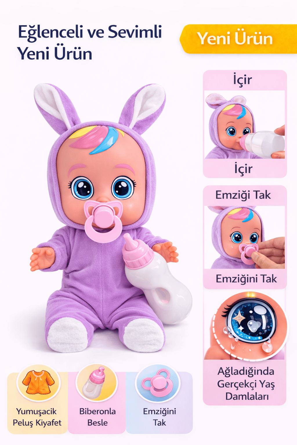 Ağlayan ve Konuşan Et Bebek