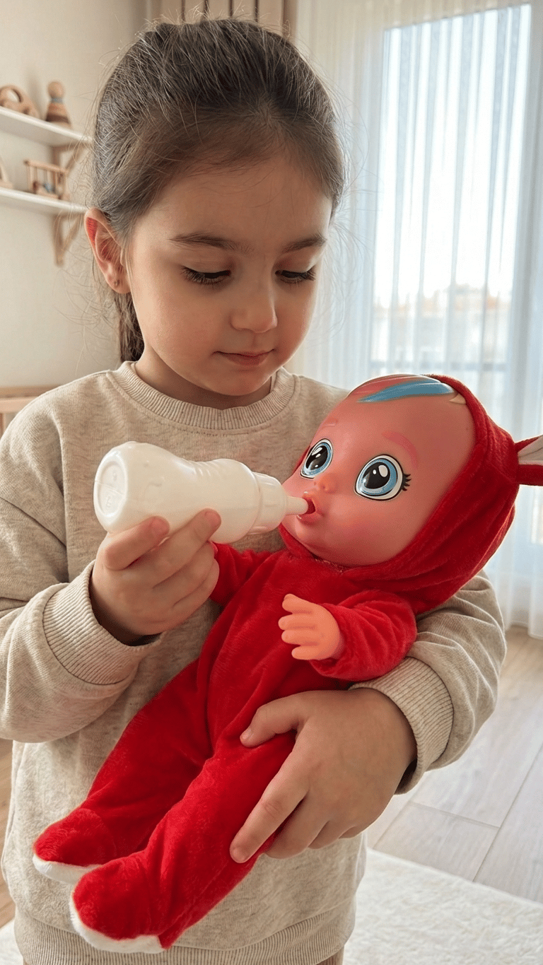 Ağlayan ve Konuşan Et Bebek Turuncu