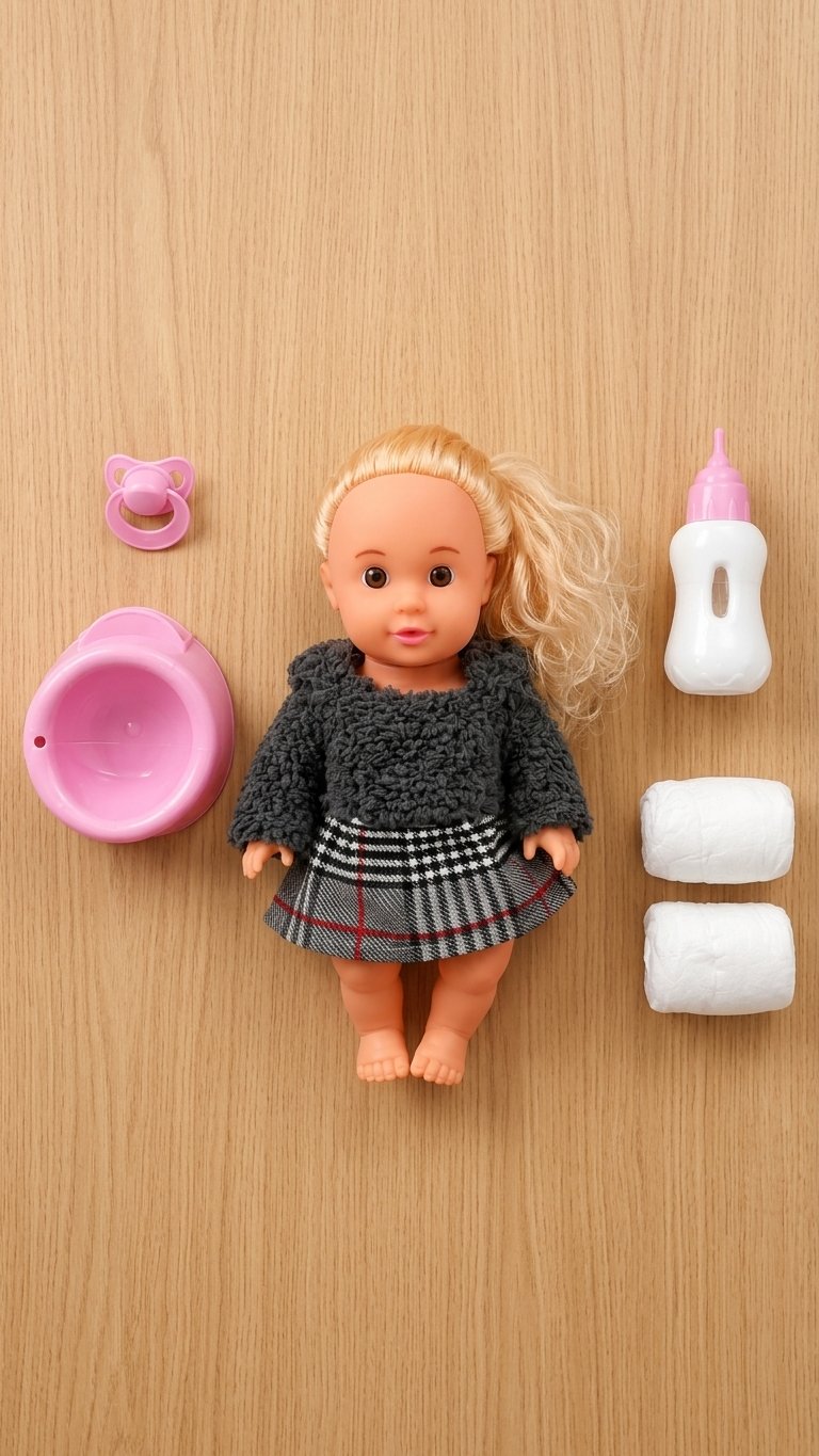 Asel 35 cm Altını Islatan ve Konuşan Et Bebek