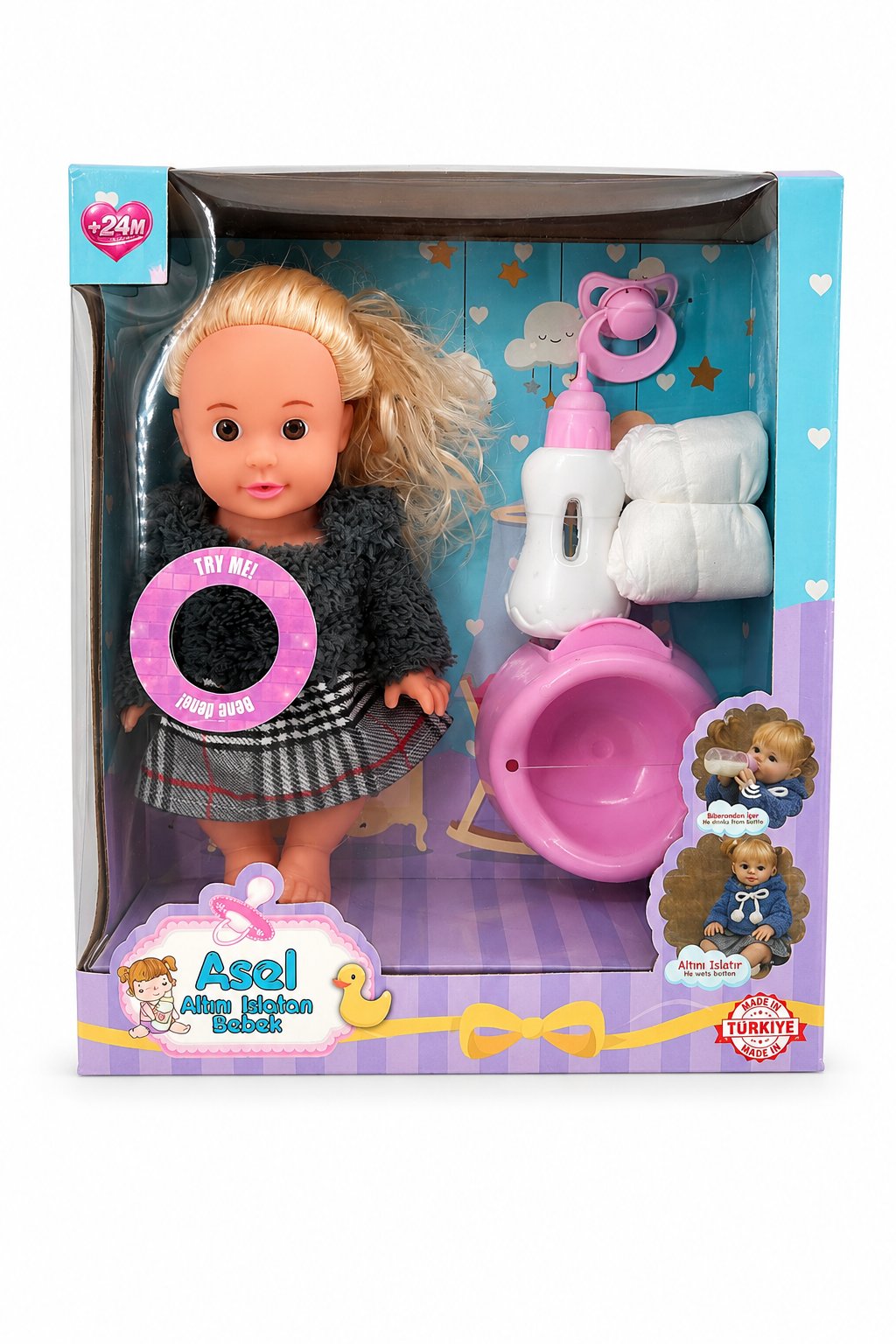 Asel 35 cm Altını Islatan ve Konuşan Et Bebek