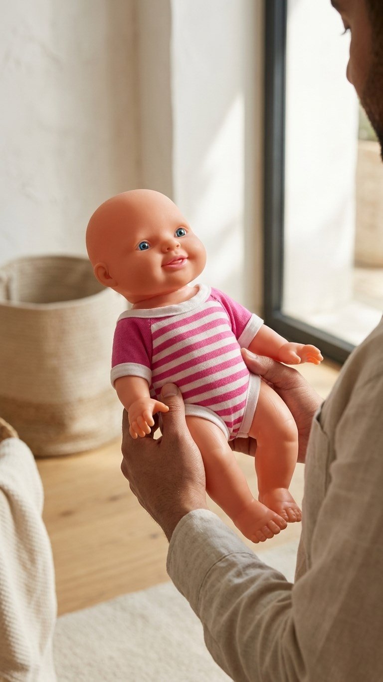 Bobi Sevimli Oyuncak Bebek Mavi