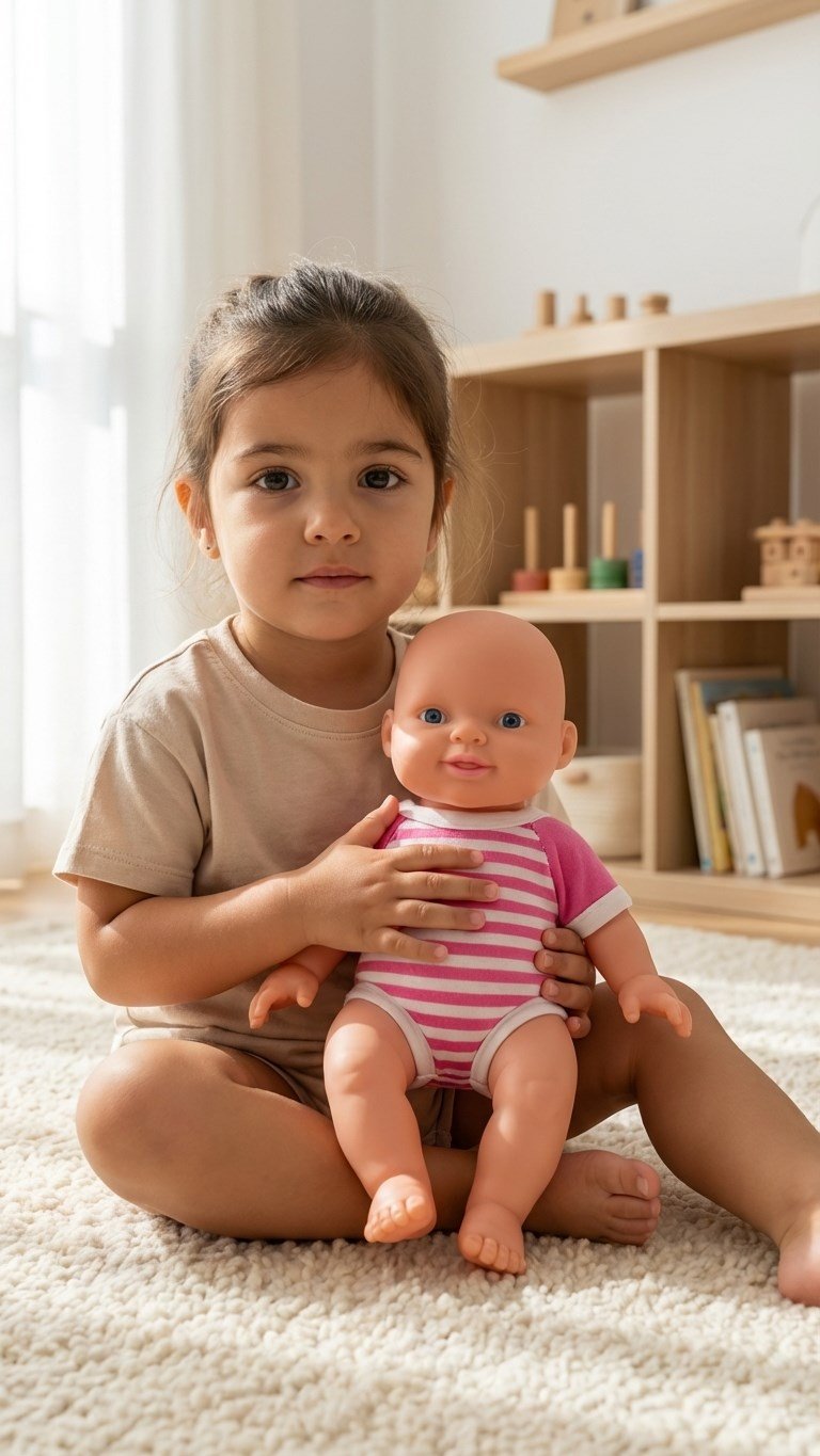 Bobi Sevimli Oyuncak Bebek Mavi
