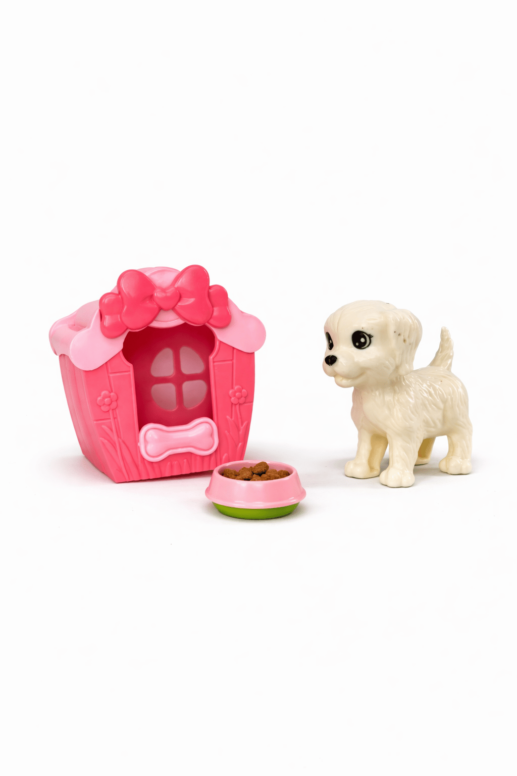 Oyuncak Bebek ve Köpek Seti – Roza ve Maya Evcil Hayvan Bakım Oyunu 3+ Yaş