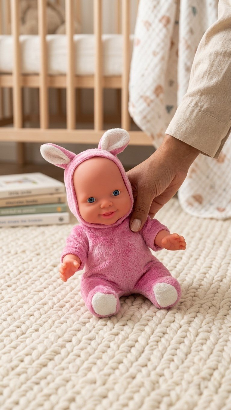 Toyx Sevimli Tavşan Kostümlü Oyuncak Bebek – Pembe, 3+ Yaş