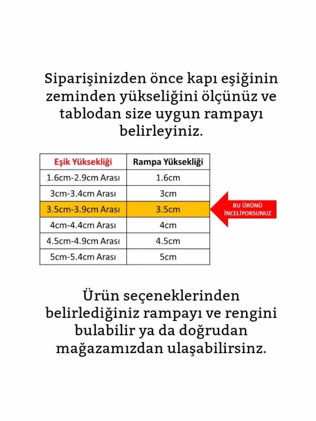 Robot Süpürge Kapı Eşik Rampası 3,5cm - Gri