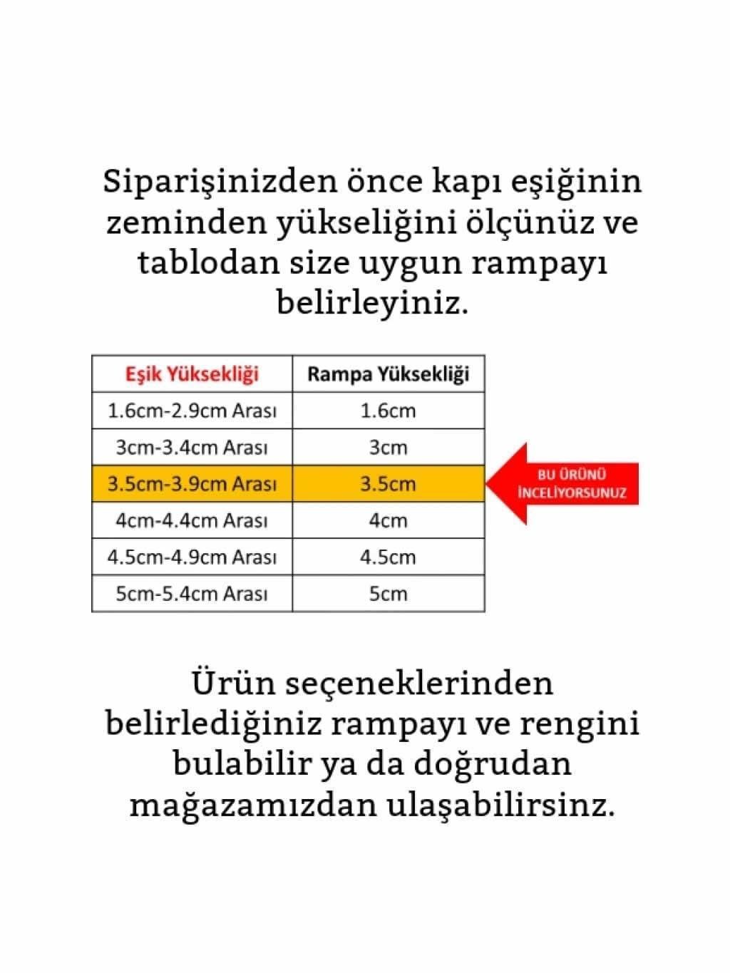 Robot Süpürge Kapı Eşik Rampası 3,5cm - Gri