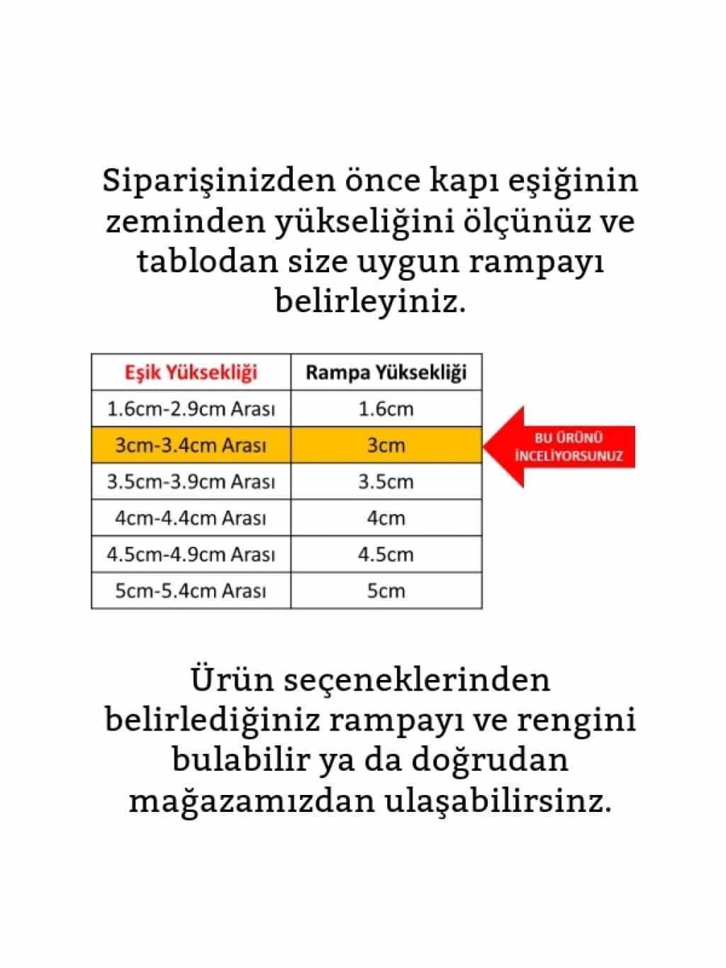 Robot Süpürge Kapı Eşik Rampası 3cm - Gri