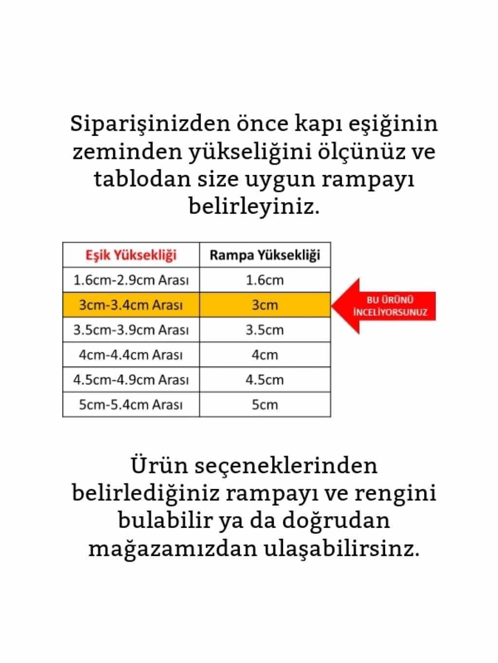 Robot Süpürge Kapı Eşik Rampası 3cm - Gri