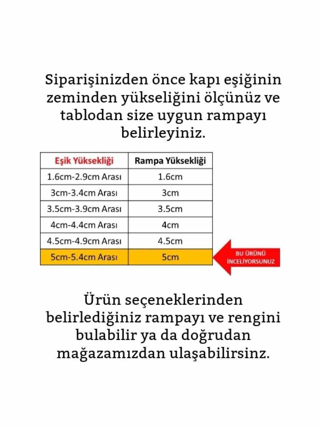 Robot Süpürge Kapı Eşik Rampası 5cm - Gri