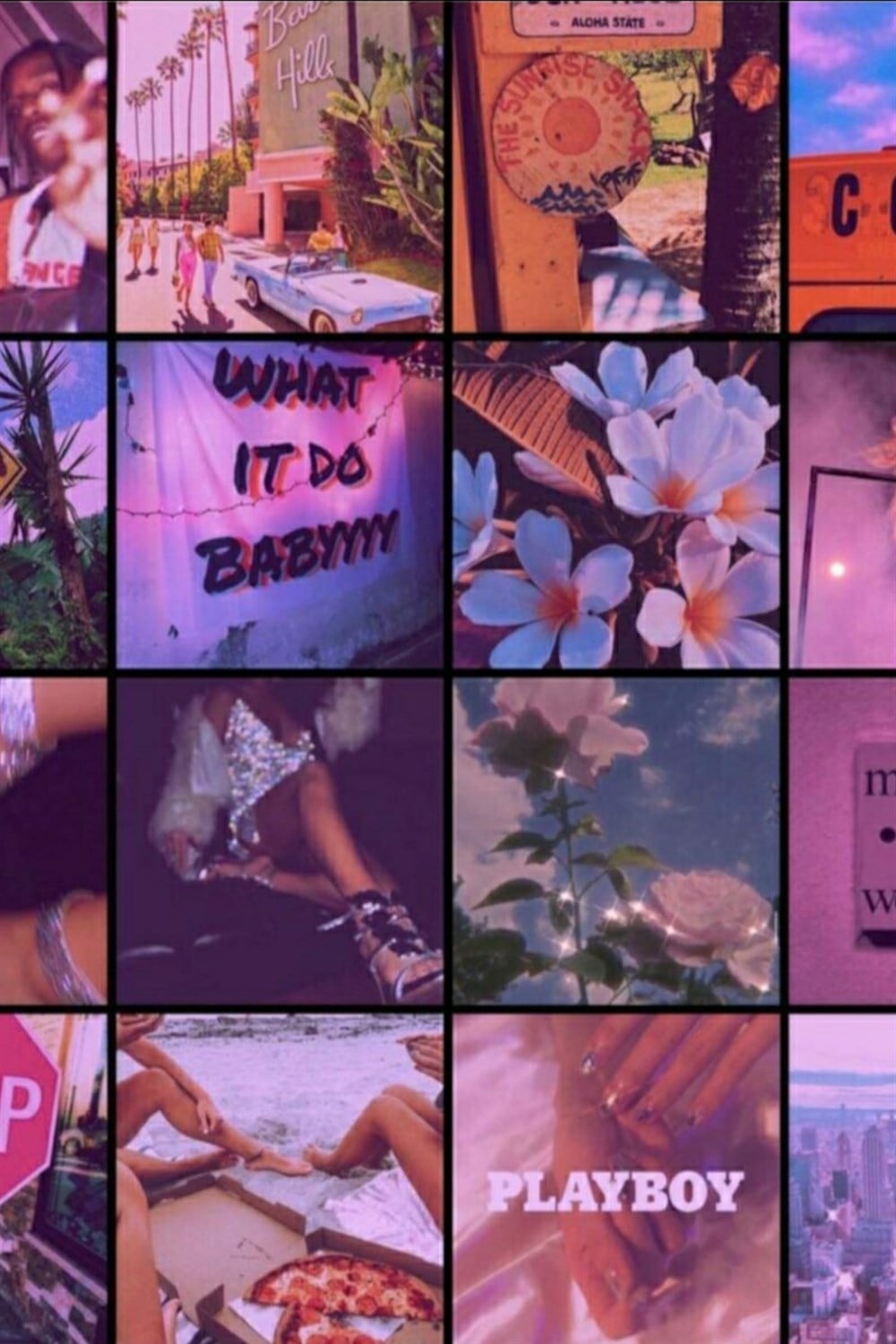 Aesthetic Pink indie 60lı Duvar Posteri Seti
