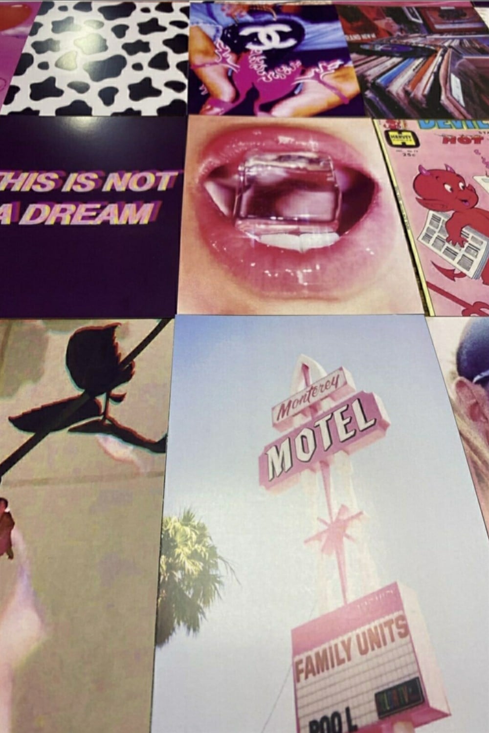Aesthetic Pink indie 60lı Duvar Posteri Seti