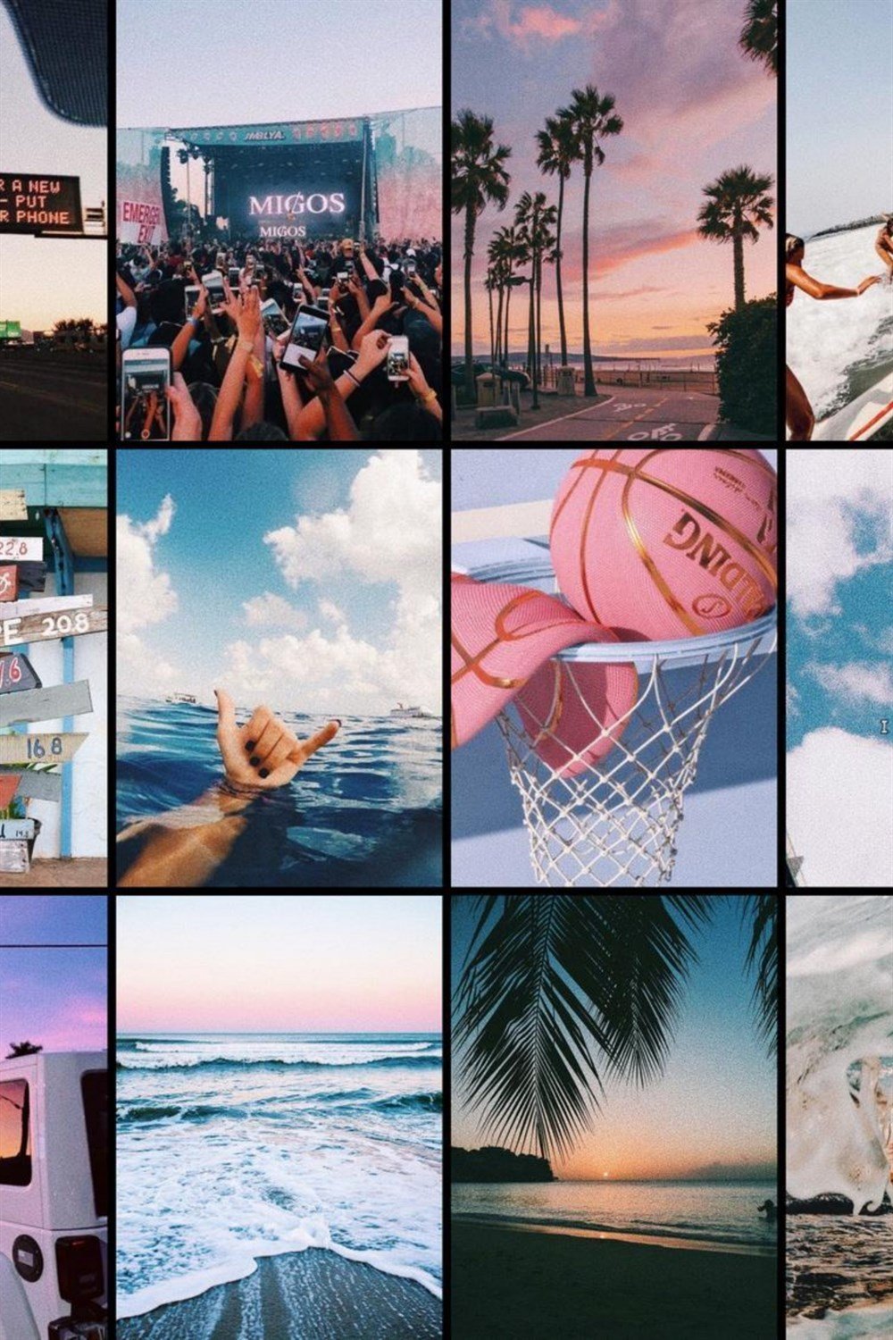 Aesthetic Summer 60lı Duvar Posteri Seti