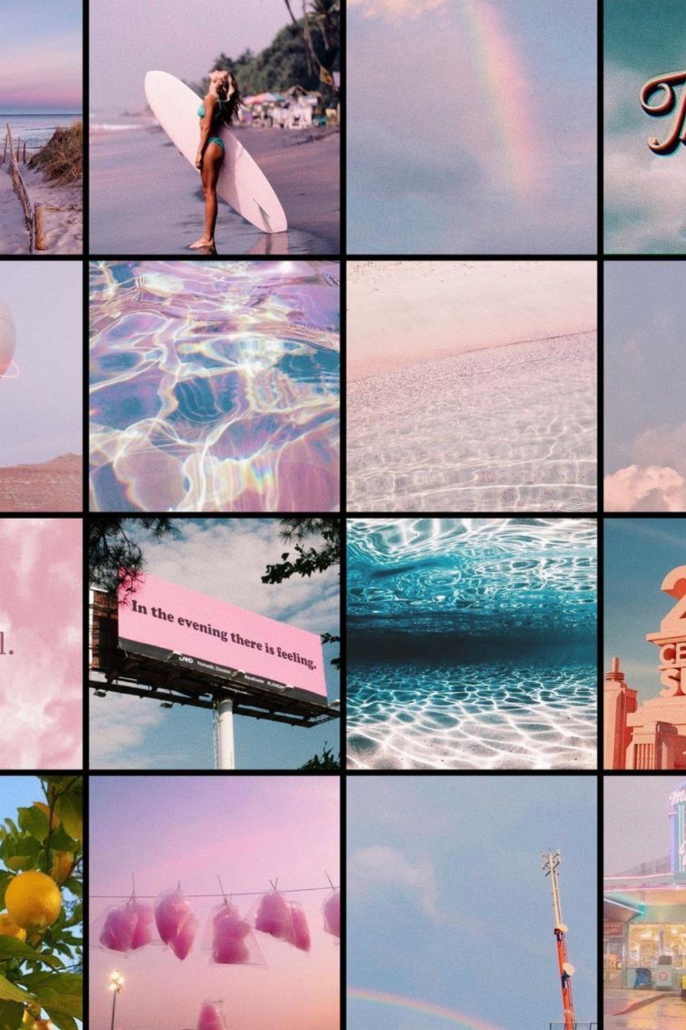 Aesthetic Summer 60lı Duvar Posteri Seti