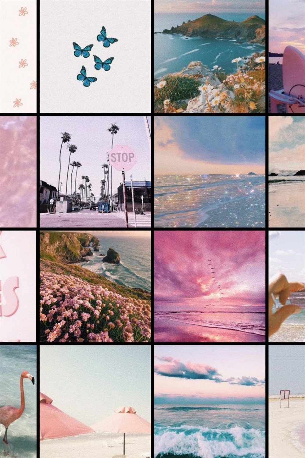 Aesthetic Summer 60lı Duvar Posteri Seti