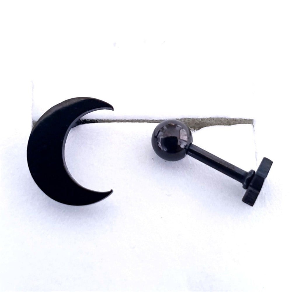 Ay-Yıldız Siyah Piercing