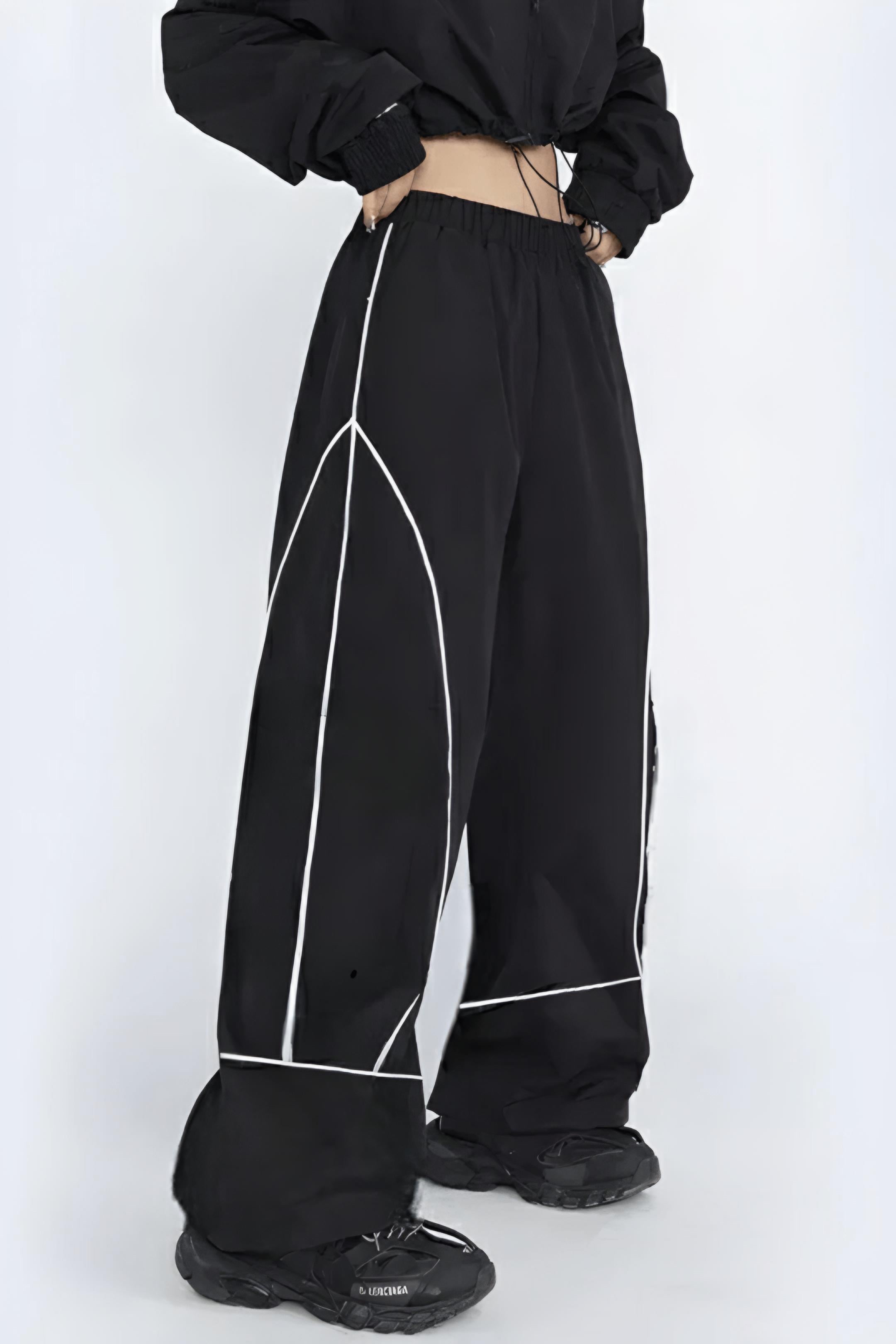 Baggy Parachute Stripe Detail Eşofman